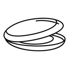 Sea mussels icon. Outline sea mussels vector icon for web design isolated on white background