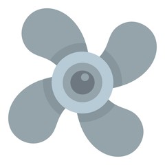 Air fan icon. Flat illustration of air fan vector icon for web design