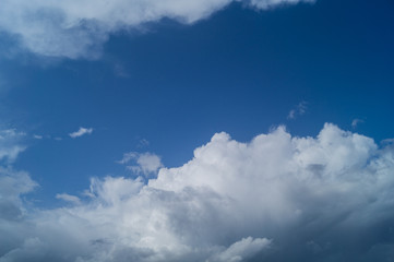 Dramatic clouds in the skies