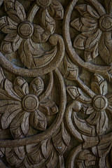 Hand-carved wall panel from Bali	