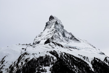 Matterhorn and Cloudy Sky