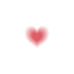 Heart icon. Like icon. Follow icon. Red blurred heart. Follow sign for social networks.