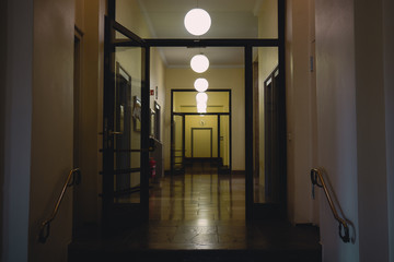 moody dark hallway 