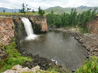 Orkhon Waterfall at the Central Mongolia
