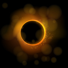 Total eclipse illustration