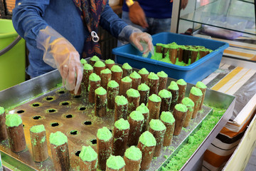 preparation of putu bambu - Kuala Lumpur Malaysia Asia