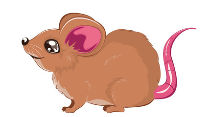 Cartoon brown rat