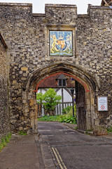 Fototapeta premium View of door houses - Winchester, UK