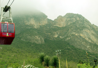 Teleferico Grutas de Garcia, Nuevo León, México