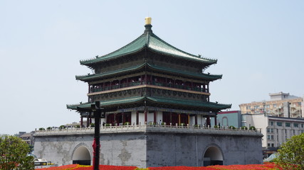 Fototapeta premium 西安城壁の風景