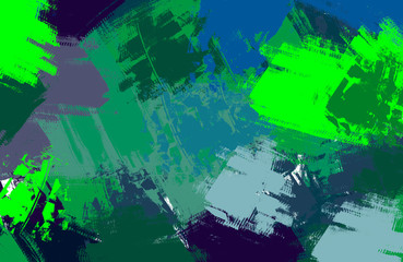 abstract grunge background green blue painting splash brush artistic