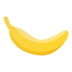 Yellow banana icon. Isometric of yellow banana vector icon for web design isolated on white background