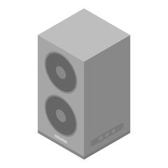 Sound speaker icon. Isometric of sound speaker vector icon for web design isolated on white background