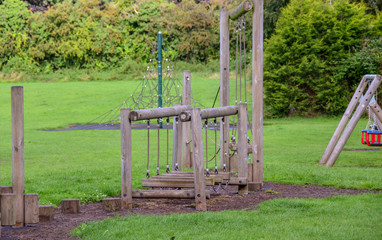 Climbing frame on a park