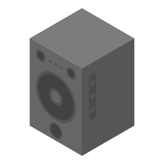 Obraz premium Studio speaker icon. Isometric of studio speaker vector icon for web design isolated on white background