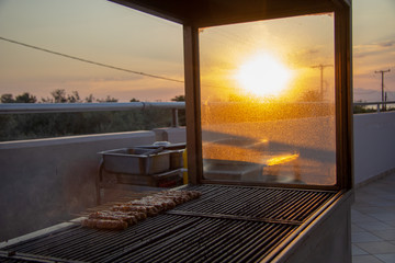 bbq in the sunset
