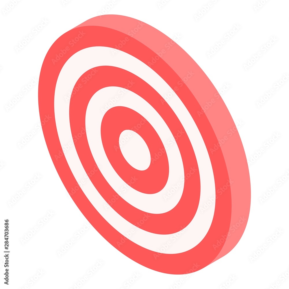 Poster arch target icon. isometric of arch target vector icon for web design isolated on white background