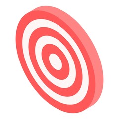 Arch target icon. Isometric of arch target vector icon for web design isolated on white background