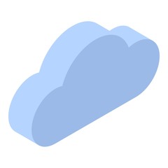 Sky cloud icon. Isometric of sky cloud vector icon for web design isolated on white background