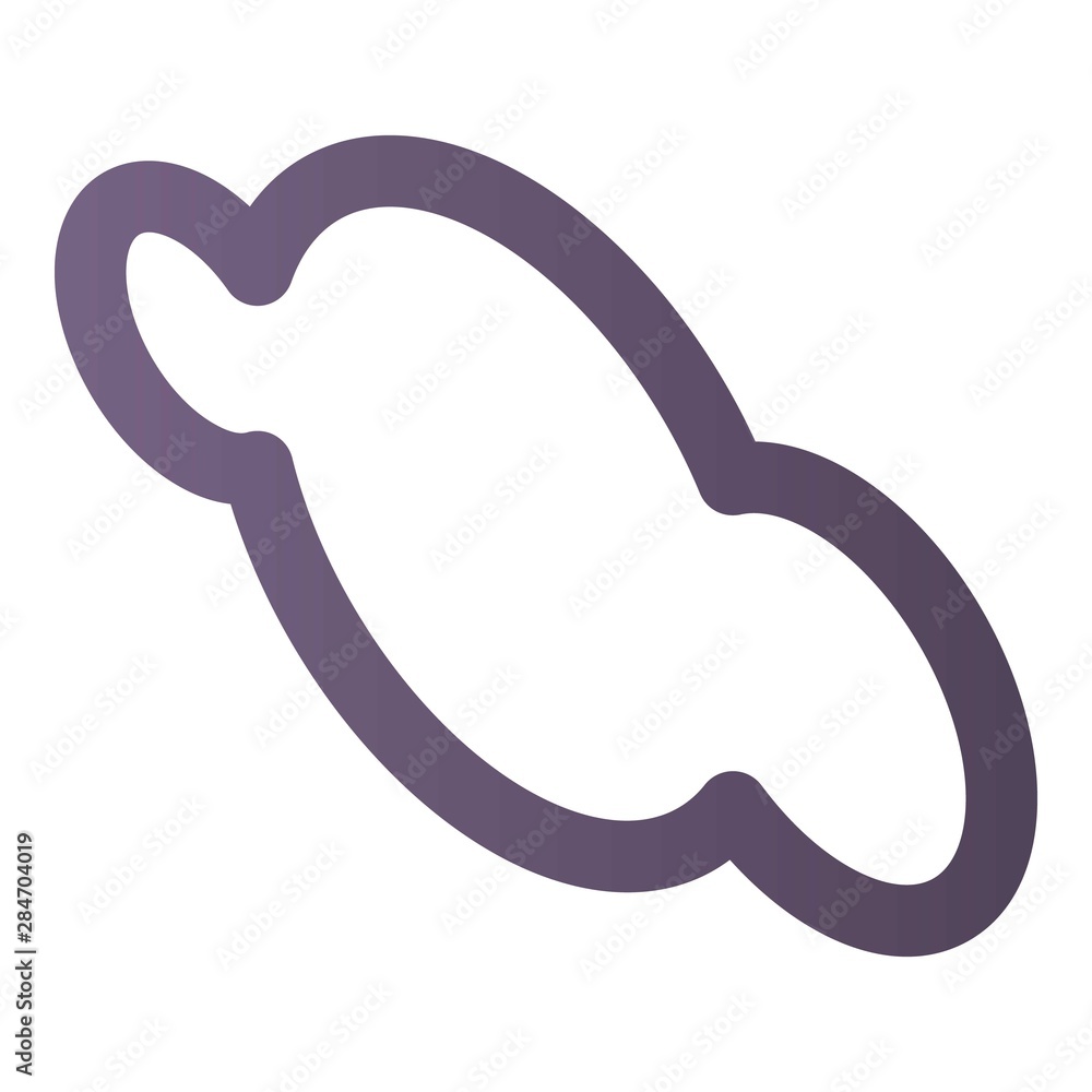 Poster Cloud data server icon. Isometric of cloud data server vector icon for web design isolated on white background