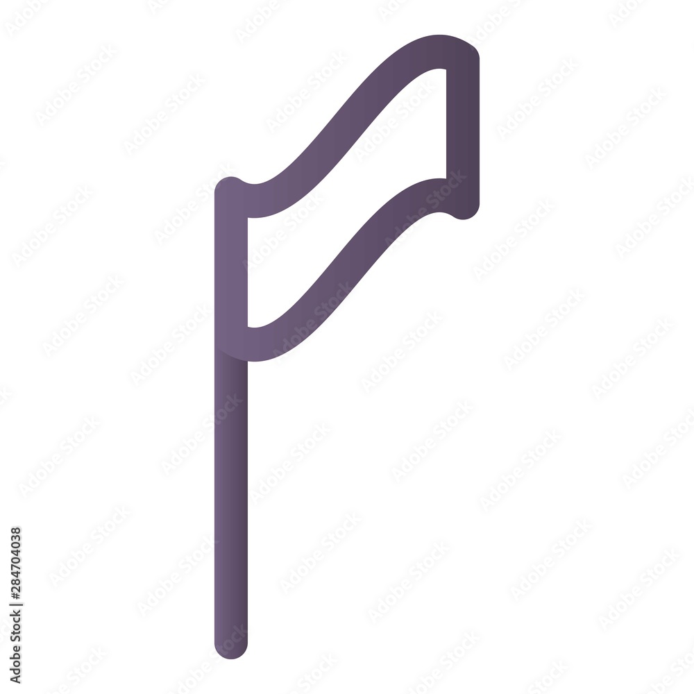 Poster target flag icon. isometric of target flag vector icon for web design isolated on white background