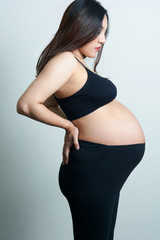 Asian woman Pregnant in nine month