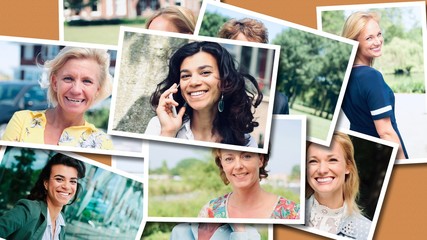 Beautiful photo's of happy people outside in a park