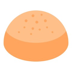 Burger bread icon. Isometric of burger bread vector icon for web design isolated on white background