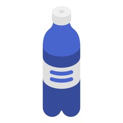 Aqua bottle icon. Isometric of aqua bottle vector icon for web design isolated on white background