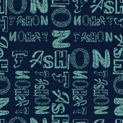 Fototapeta na wymiar Trendy fashion fashion text design pattern