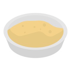 Rice bowl icon. Isometric of rice bowl vector icon for web design isolated on white background