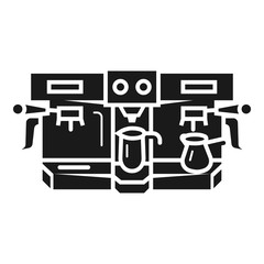 Restaurant coffee machine icon. Simple illustration of restaurant coffee machine vector icon for web design isolated on white background