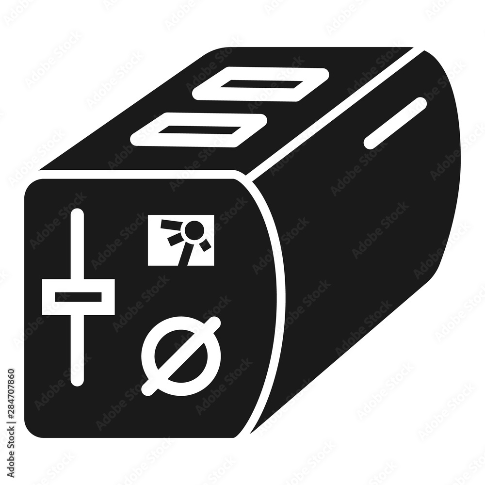Poster bread toaster icon. simple illustration of bread toaster vector icon for web design isolated on whit