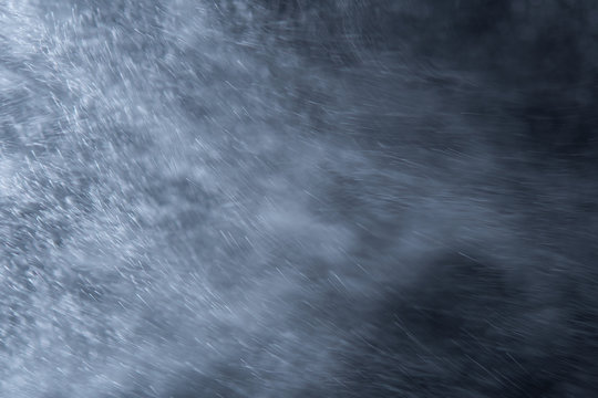 the texture of snow or rain during a severe storm