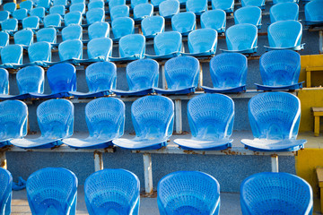 Fototapeta premium empty seats at the Alexandria stadium in egypt 