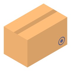Fragile parcel icon. Isometric of fragile parcel vector icon for web design isolated on white background