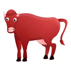 Milk cow icon. Cartoon of milk cow vector icon for web design isolated on white background