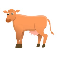Cute cow icon. Cartoon of cute cow vector icon for web design isolated on white background