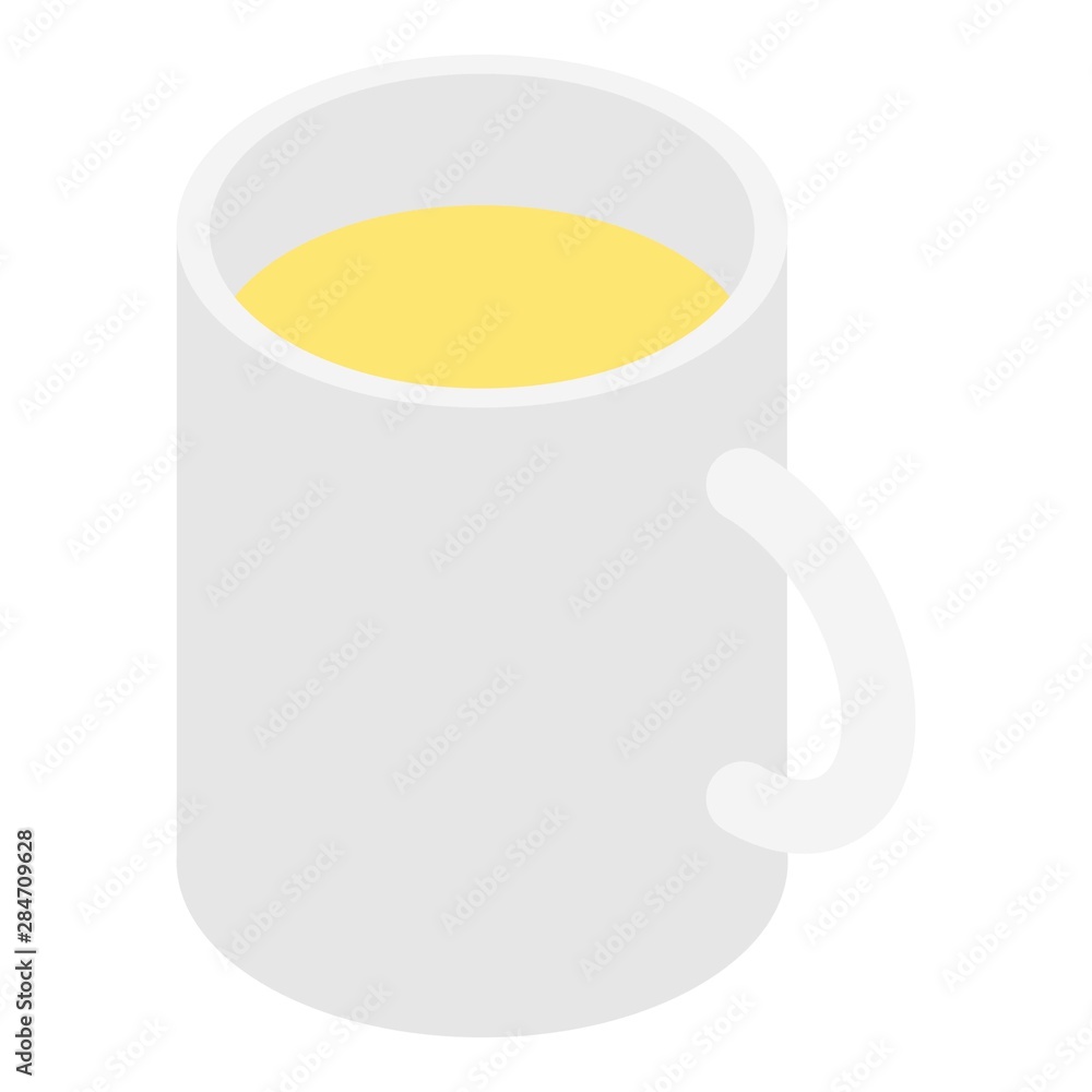 Poster lemonade mug icon. isometric of lemonade mug vector icon for web design isolated on white background