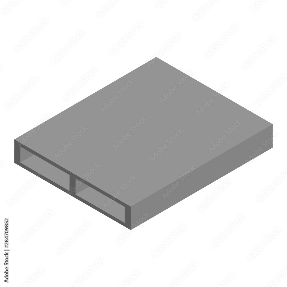 Poster stone pallet icon. isometric of stone pallet vector icon for web design isolated on white background