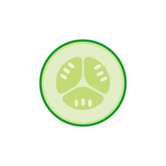 Cucumber pack isolated on white background. Vector illustration.