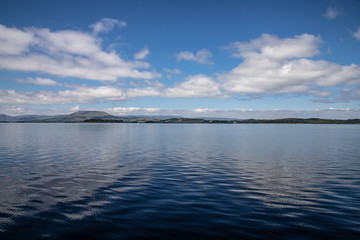 Cloud reflections, Conemara mountains and Lough Corrib