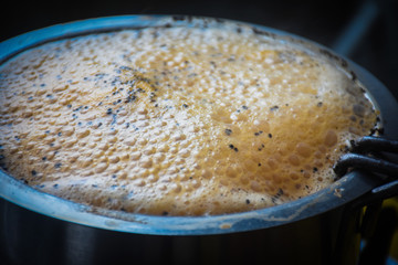 closeup of homemade tea 