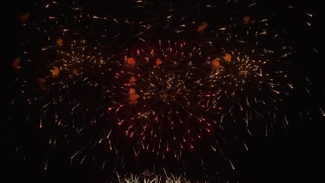 Colorful fireworks in sky