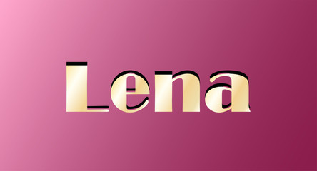 Gold shining name isolated. Happy birthday and Angel Day concept. Vector illustration