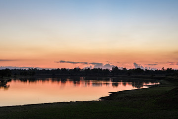Fototapeta premium Abend am Luangwa River