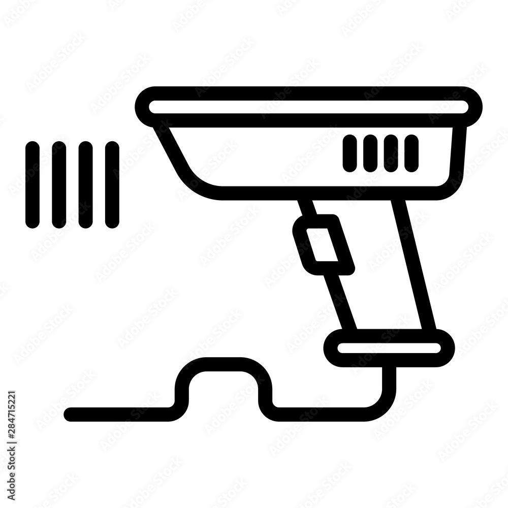 Aufkleber mobile barcode scanner icon. outline mobile barcode scanner vector icon for web design isolated on w