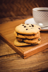 Cookie black coffee.