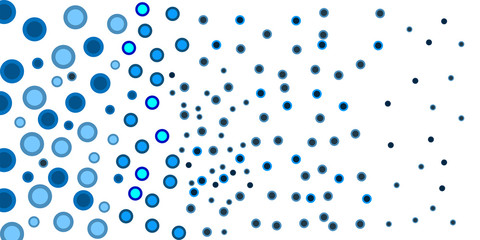 Various multicolored vector layout with circle shapes. Blurred decorative design in abstract style with bubbles. Template for your book. Vector illustration