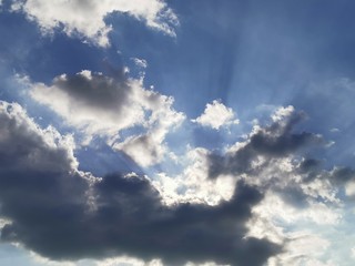 blue sky with clouds